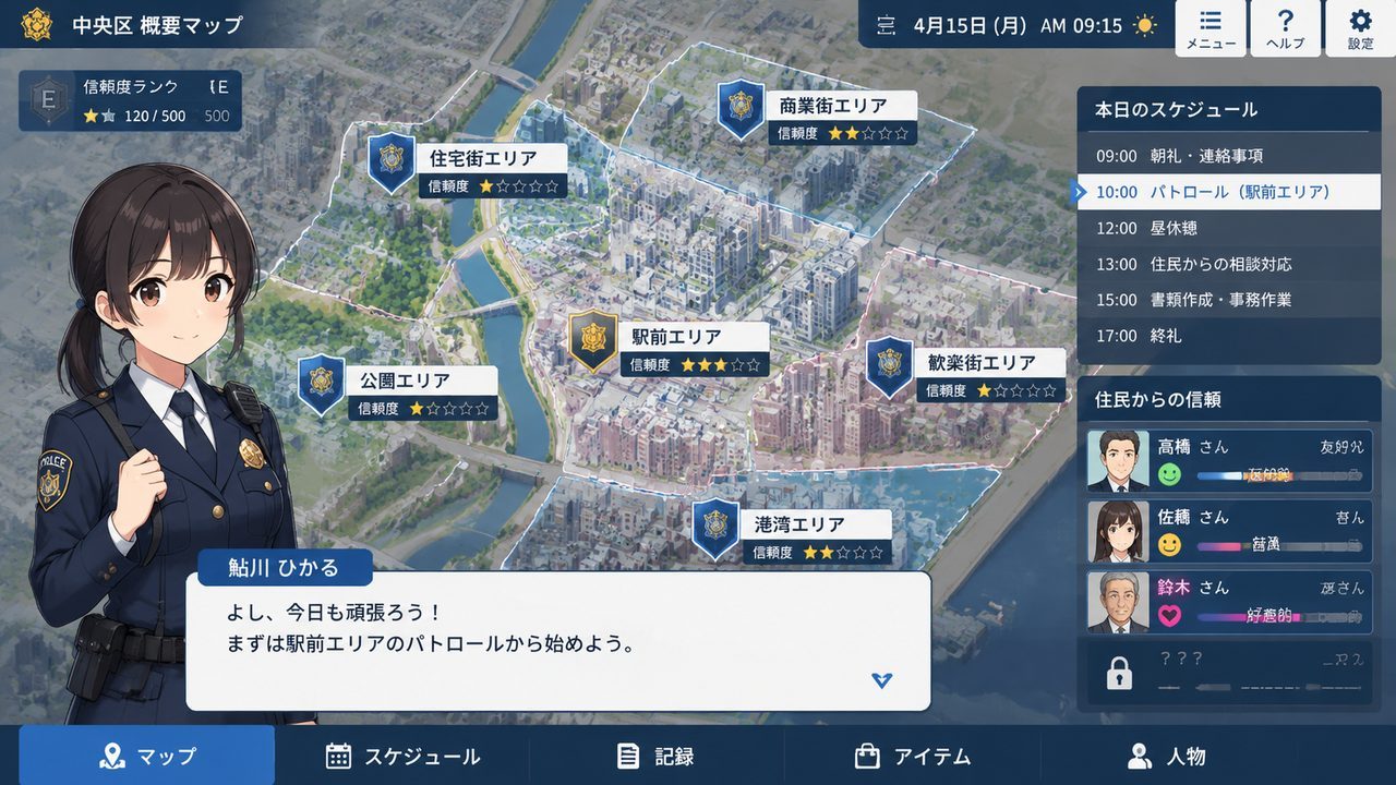 极道无赖EX 女警鮎川光 探索场景 演示图 7